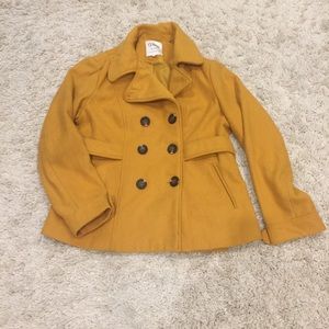 Mustard mod cloth 1X peacoat. Never worn