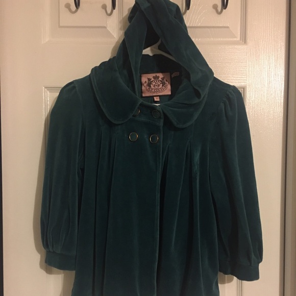 Juicy Couture 3/4 sleeve cape velvet jacket
