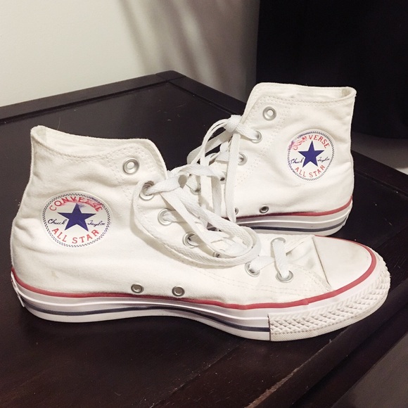 White Converse Chuck Taylor All Star High Tops