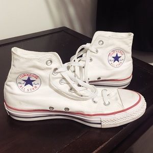 White Converse Chuck Taylor All Star High Tops