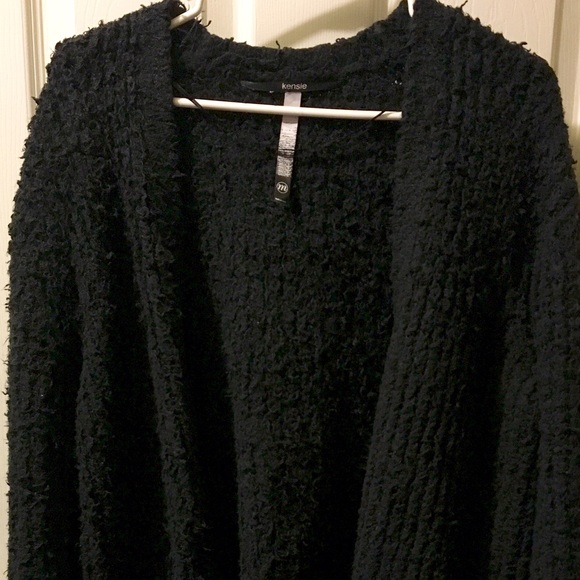 Black Kensie Teddy Cardigan