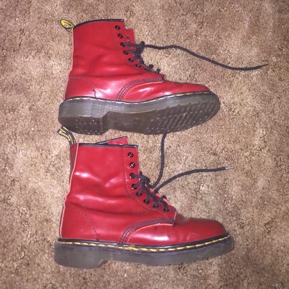 RED Doc Martens