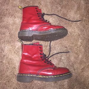 RED Doc Martens