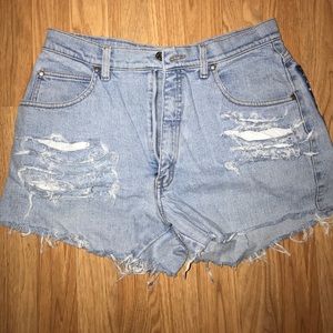 Levi's Distressed Denim Shorts
