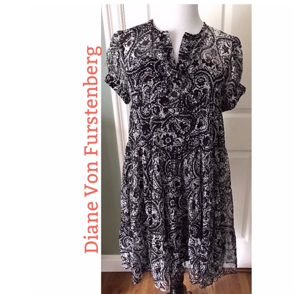 ❌SOLD❌ Diane Von Furstenberg Boho Dress 8❌SOLD❌ - Picture 1 of 4