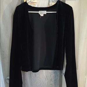 Blue velvet cardigan