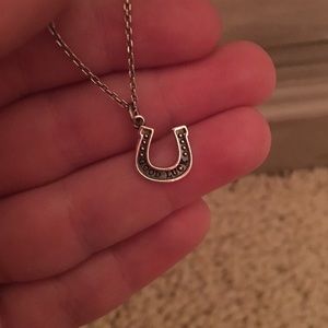 Good luck horse shoe necklace
