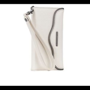 Rebecca Minkoff folio leather wristlet