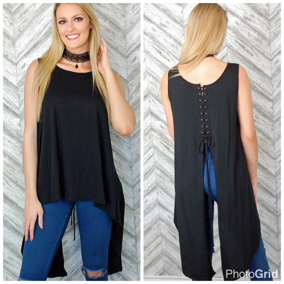 SALE! The "Cameron" lace back tank - Picture 3 of 5