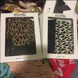Two MK scarf & Hat set