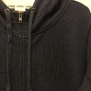 VS PINK Funnel Neck Full Zip Hoodie