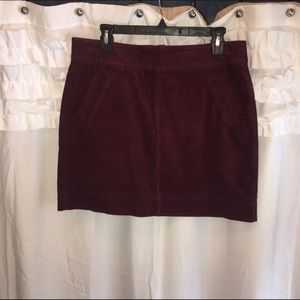 LOFT corduroy mini skirt