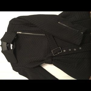 Kenneth Cole Black Wool Coat