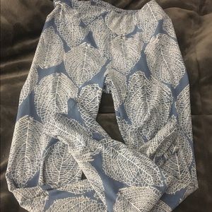 Lularoe leaf os leggings euc