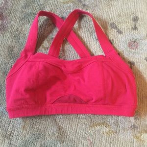 Red lulu adjustable bra