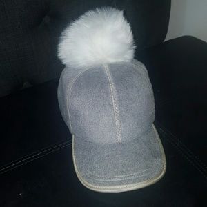 Pom pom baseball hat