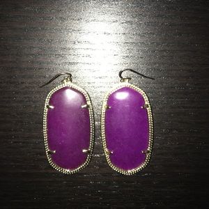 purple Kendra Scott Danielle earrings