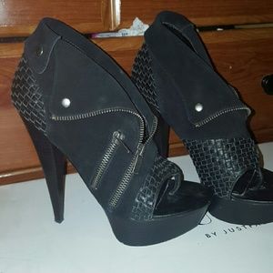 Bebe black booties