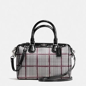 COACH plaid mini Bennett