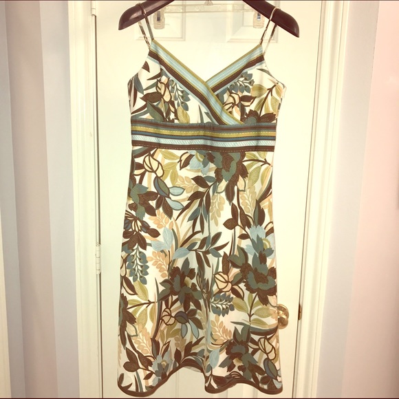 🔴SOLD🔴 Ann Taylor floral tropical print dress - Picture 2 of 4