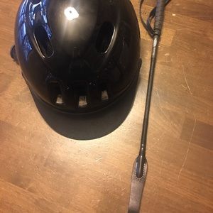 TROXEL Horse Riding Helmet and Crop