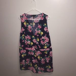 Plus Size Floral Romper