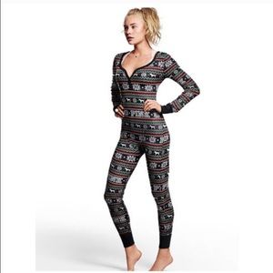 Pink thermal onesie XS