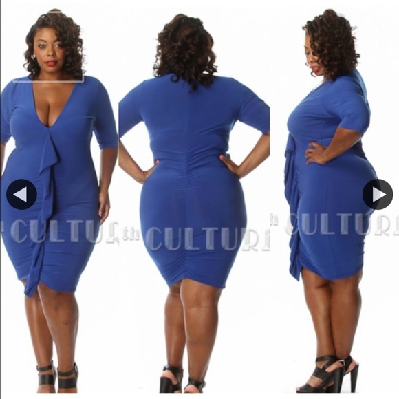 Plus midi dress