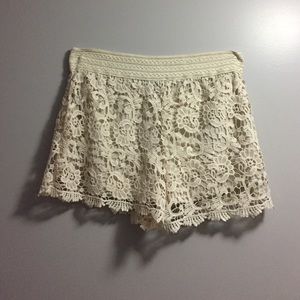 Plus Size Crochet Shorts