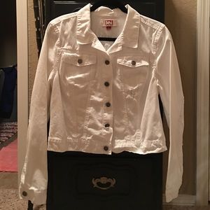 White denim jacket