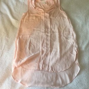 Sleeveless Pink blouse