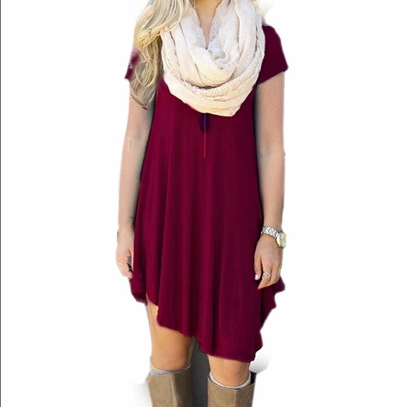 **NWOT** Short Sleeve T-Shirt Dress - Picture 2 of 4