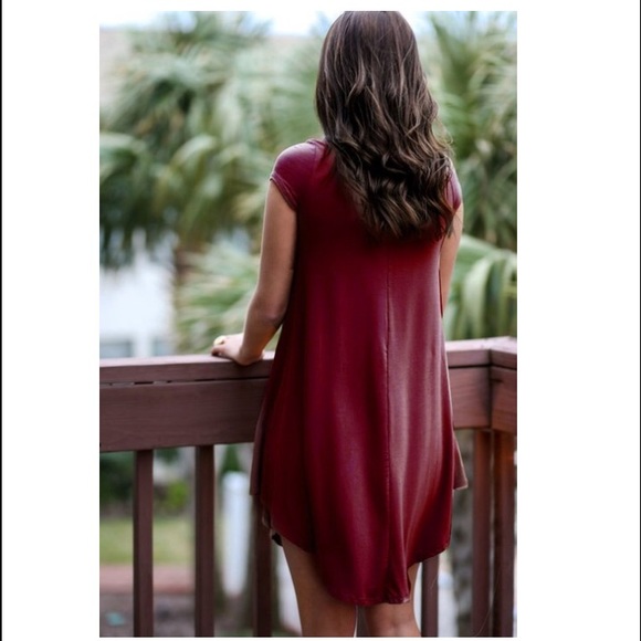 **NWOT** Short Sleeve T-Shirt Dress - Picture 3 of 4