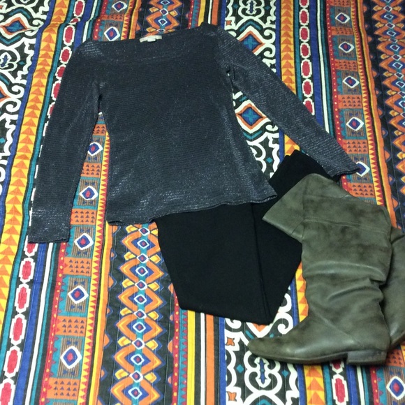 Banana Republic Sparkly Long Sleeve Tee NWOT