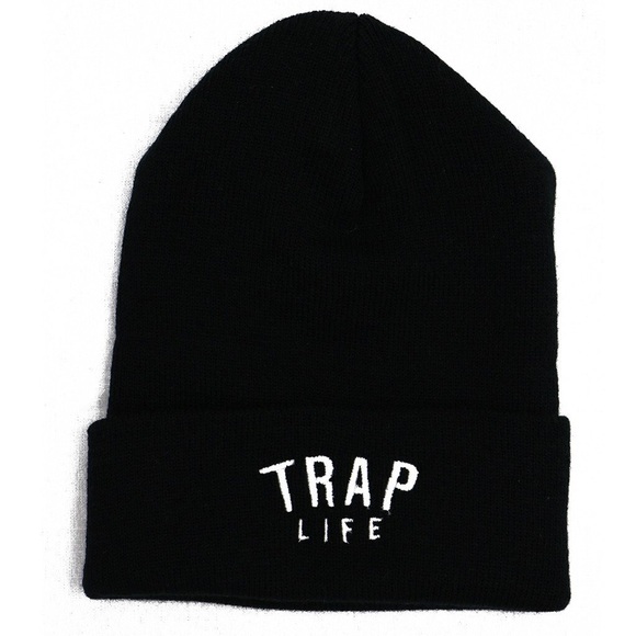 TRAP LIFE Black Beanie