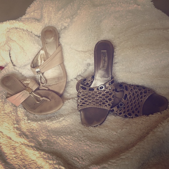 Two pairs of sandals