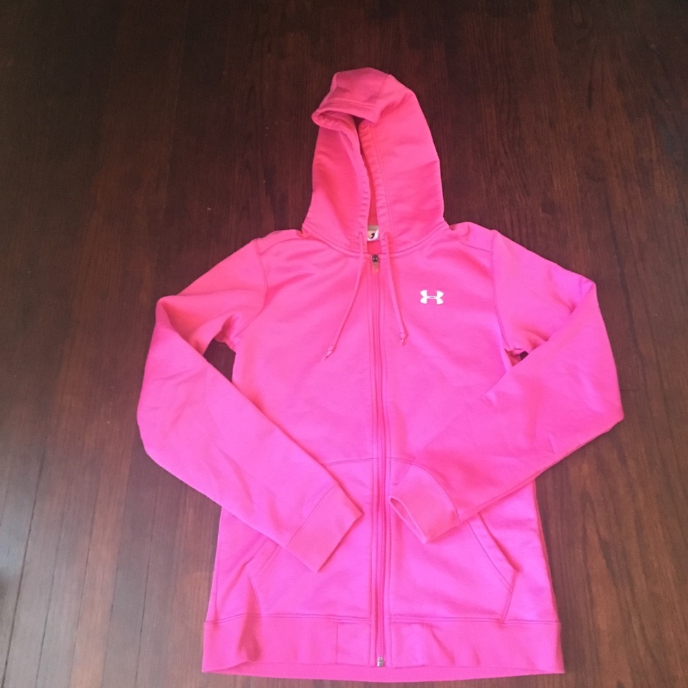 Under Armour zip up hoodie.
