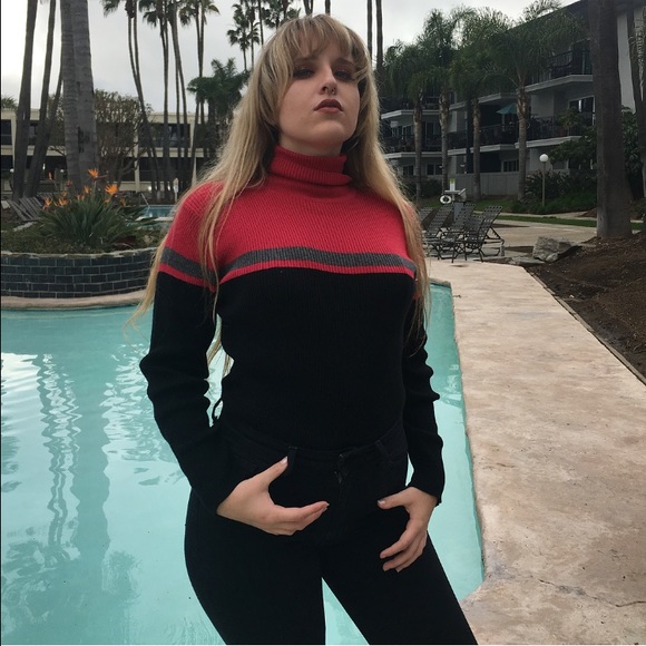 turtle neck american apparel look alike sweater