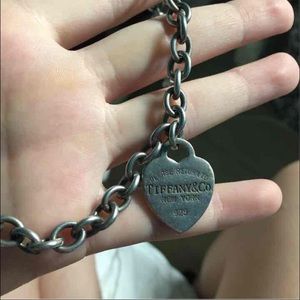Authentic Tiffany and Co silver chain necklace