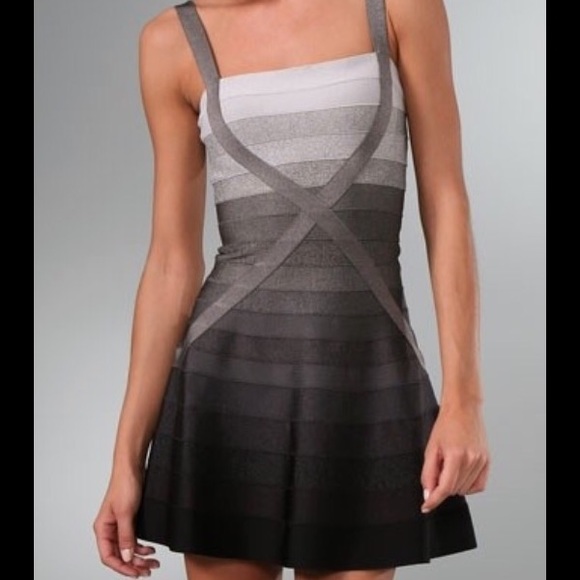 Herve Leger ombré dress