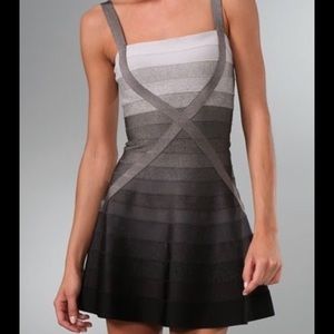 Herve Leger ombré dress