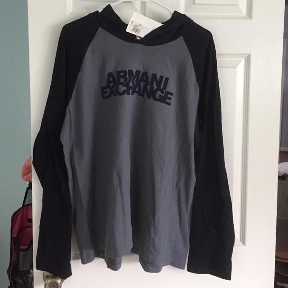 Armani Exchange Hooded Tshirt NWT