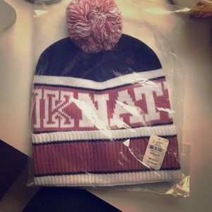 Pink nation beanie