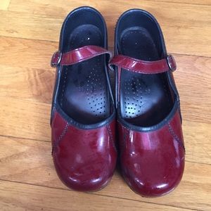 Dansko Mary Jane Red Patent Leather
