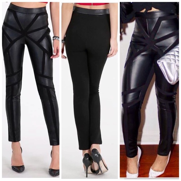 Stitched Faux Leather pants
