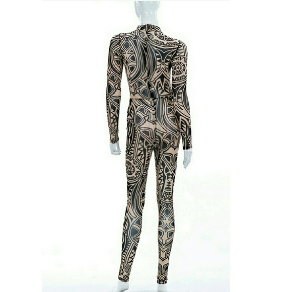 MAZE PRINT  JUMPSUIT - Picture 3 of 4