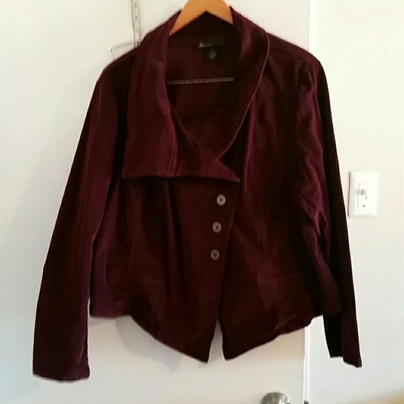 Lane bryant burgundy jacket