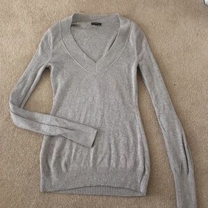 Tan Express V-neck Sweater