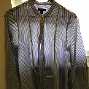 j crew silk stripe shirt