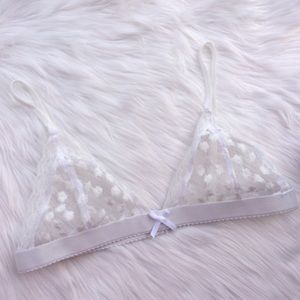NWOT White lace bralette
